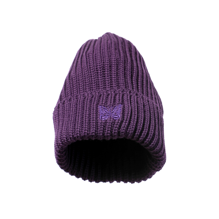 Needles Watch Cap Merino Wool Purple