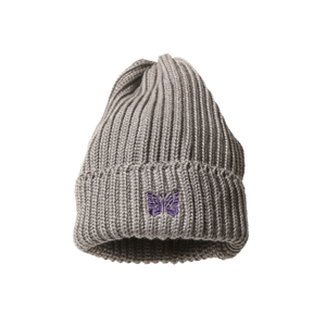 Needles Watch Cap Merino Wool Grey