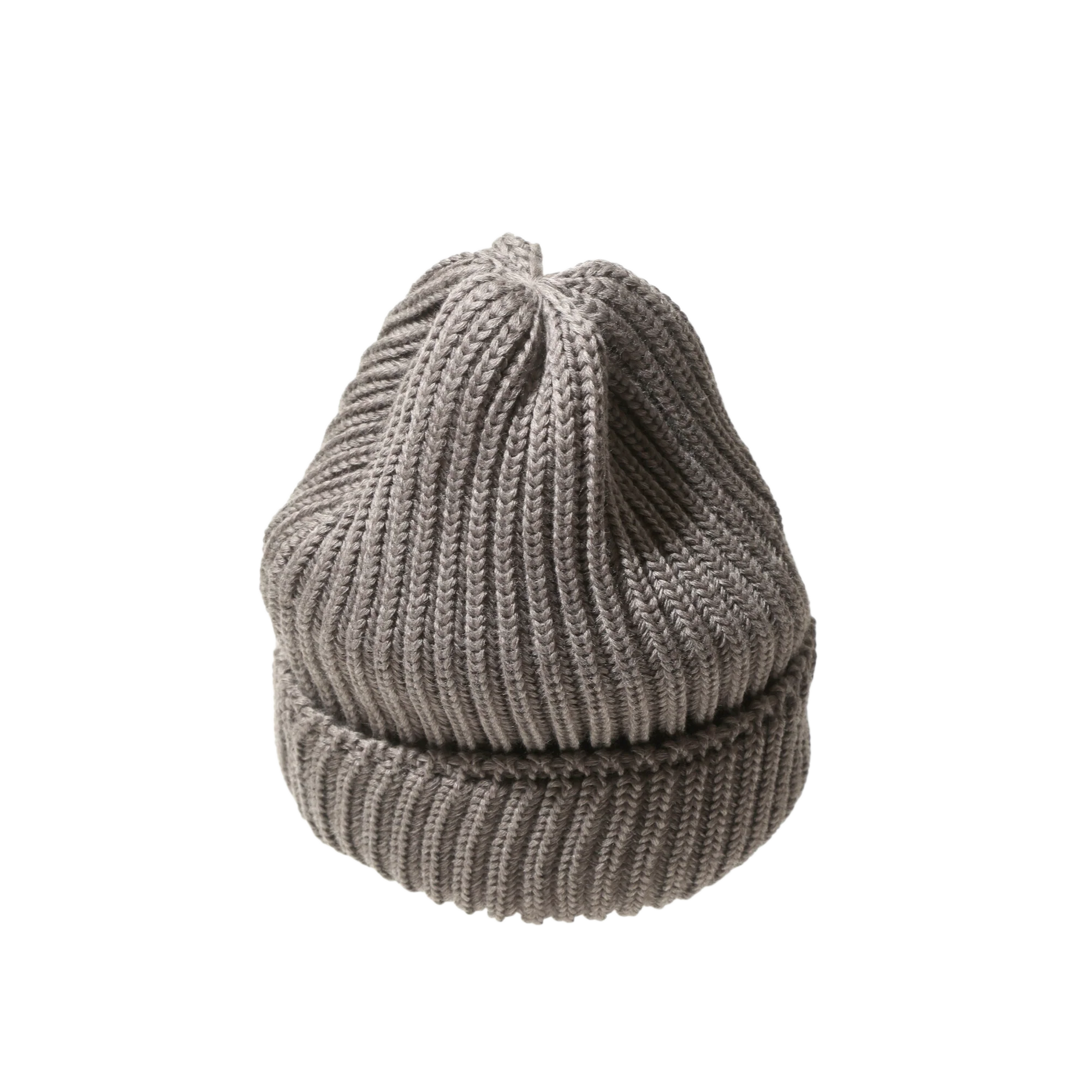 Needles Watch Cap Merino Wool Grey