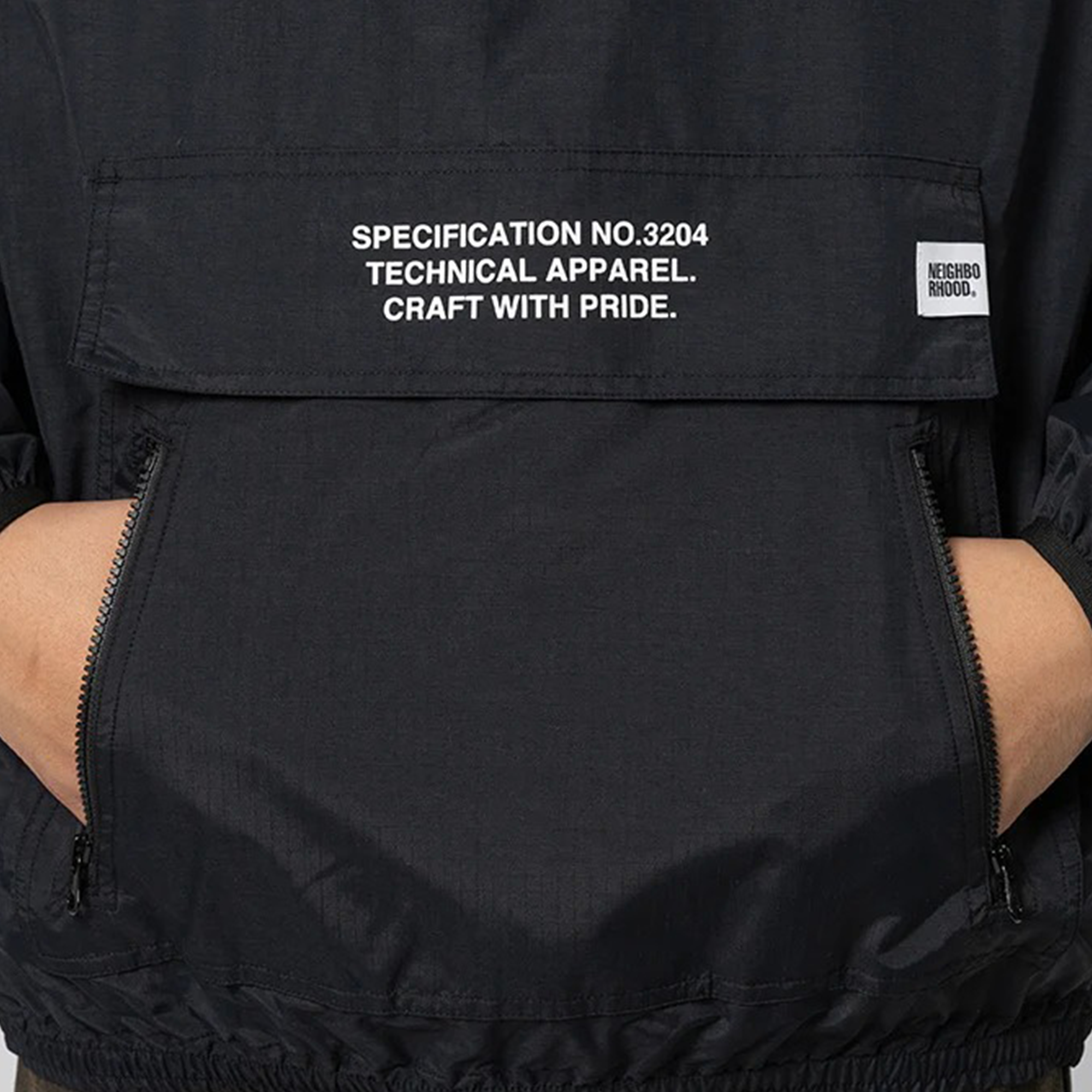 Neighborhood Anorak Jacket Black 252TSNH-JKM05