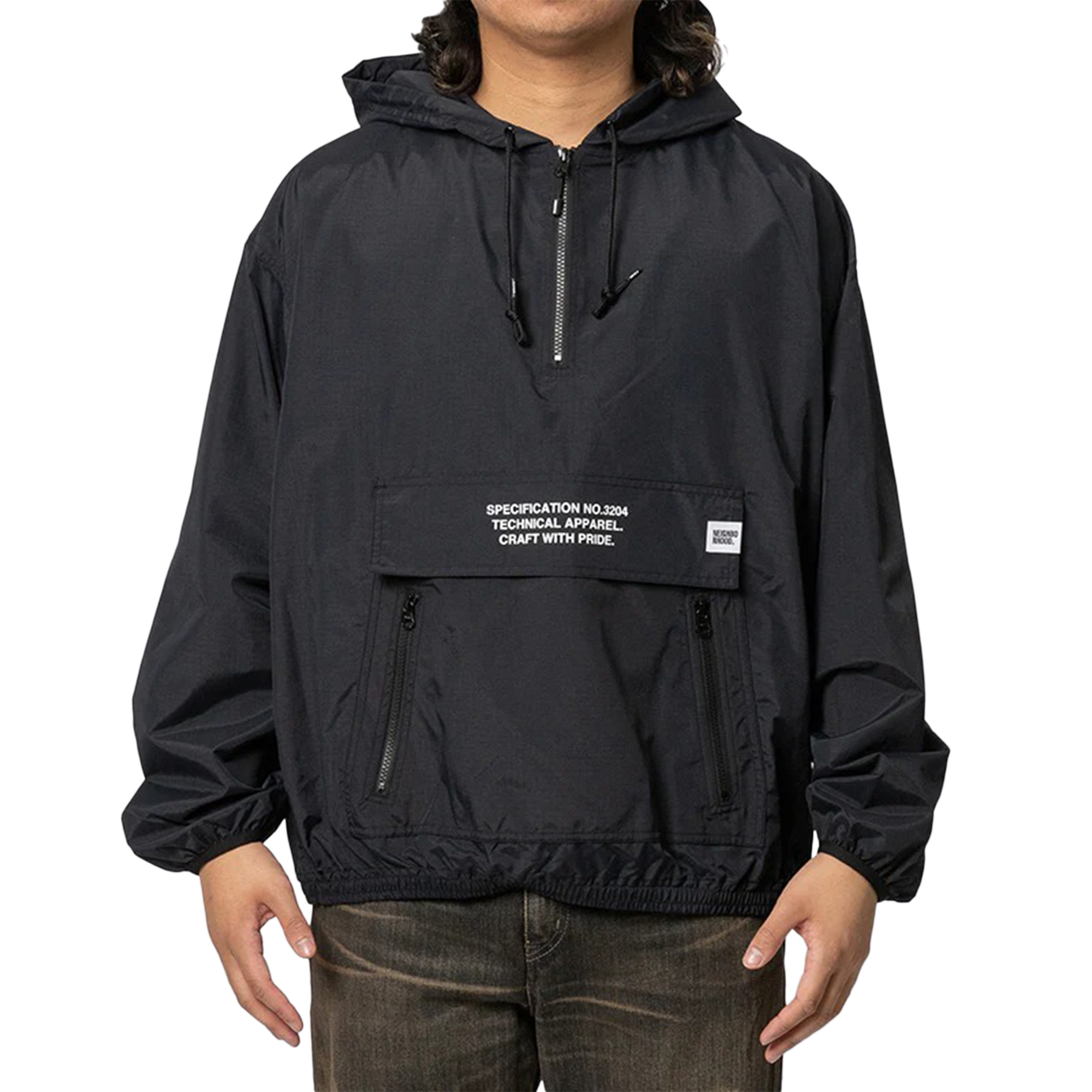 Neighborhood Anorak Jacket Black 252TSNH-JKM05