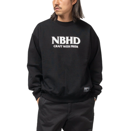 Neighborhood Classic Sweat Shirt Long Sleeve Black 252UWNH-CSM01