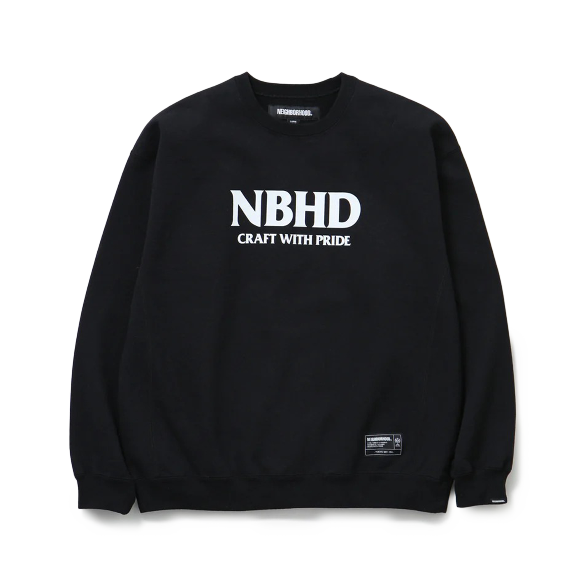 Neighborhood Classic Sweat Shirt Long Sleeve Black 252UWNH-CSM01