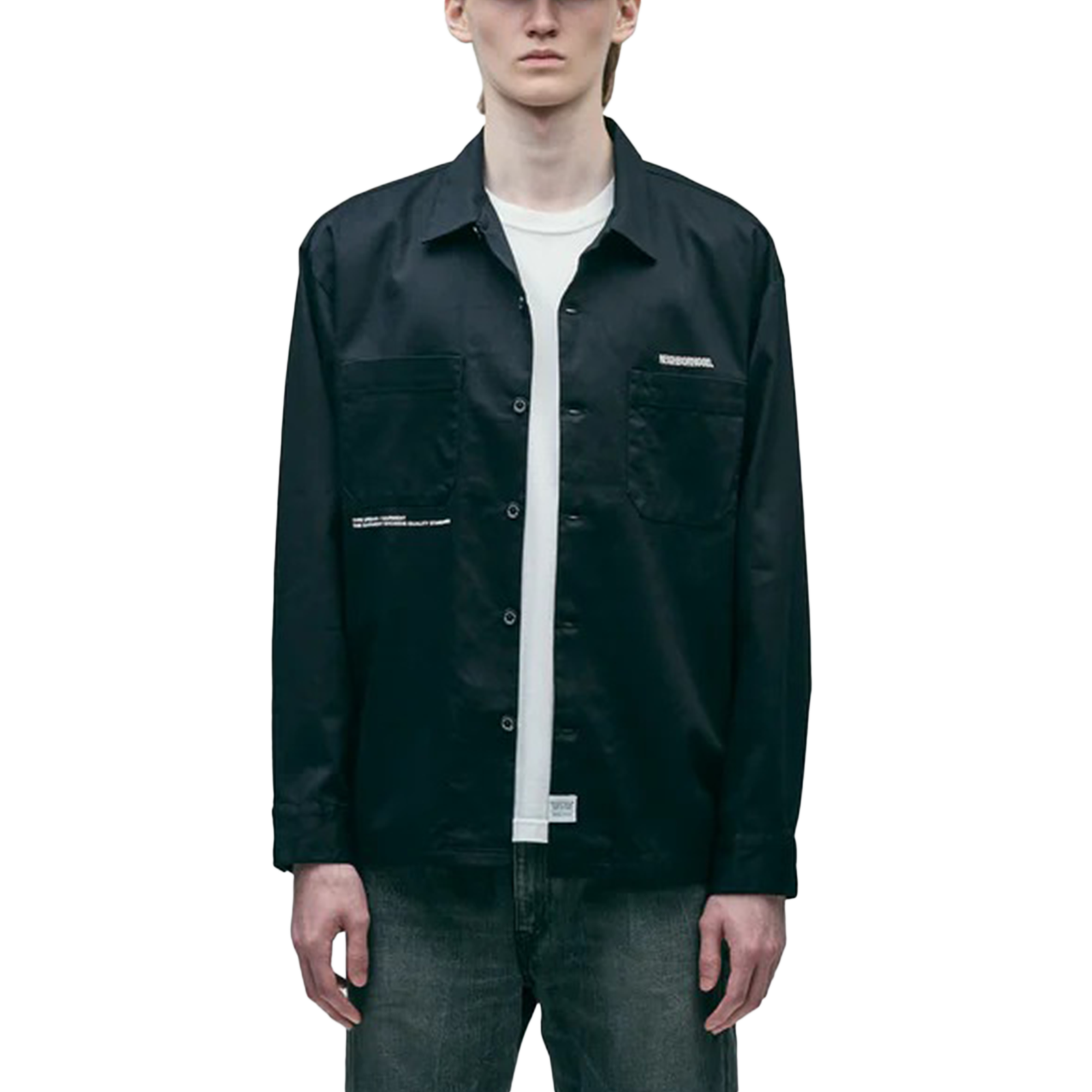 Neighborhood Classic Work Shirt Long Sleeve Black 252TSNH-SHM01