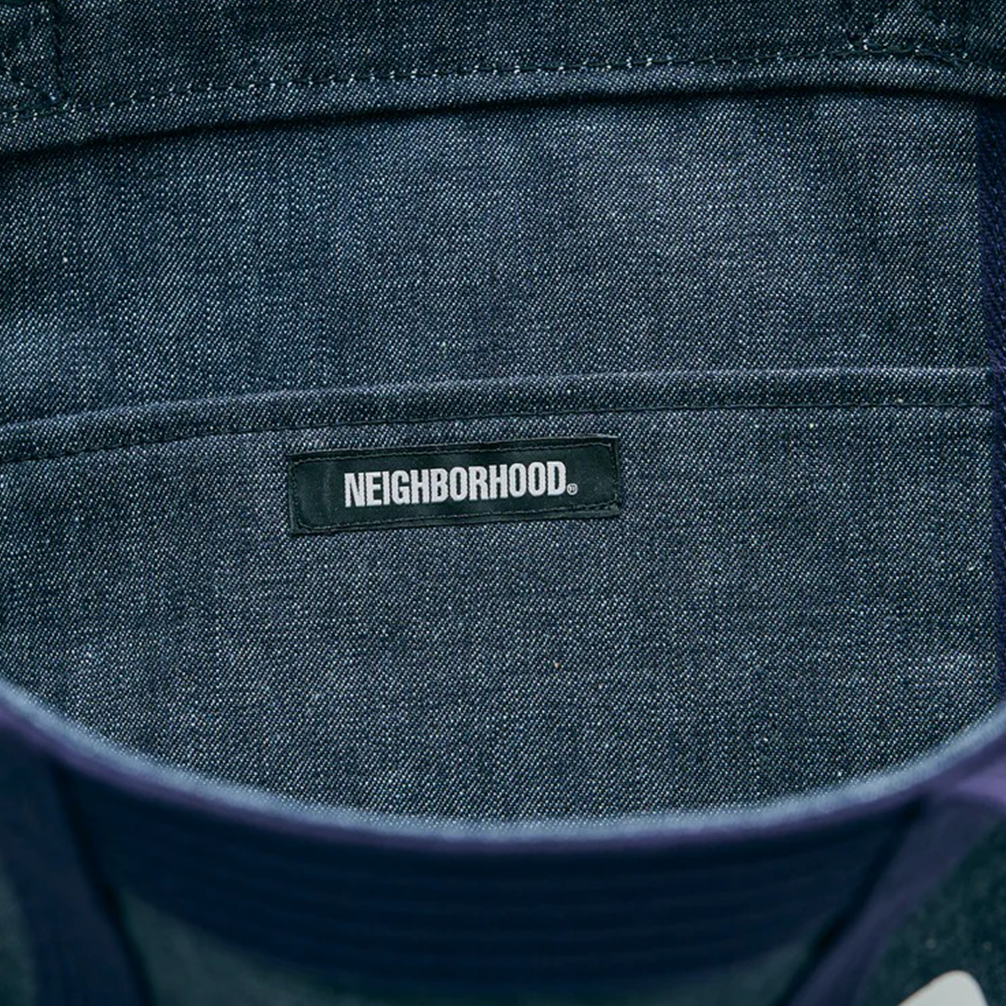 Neighborhood Denim Tote Bag-M Indigo 252TQNH-CG03