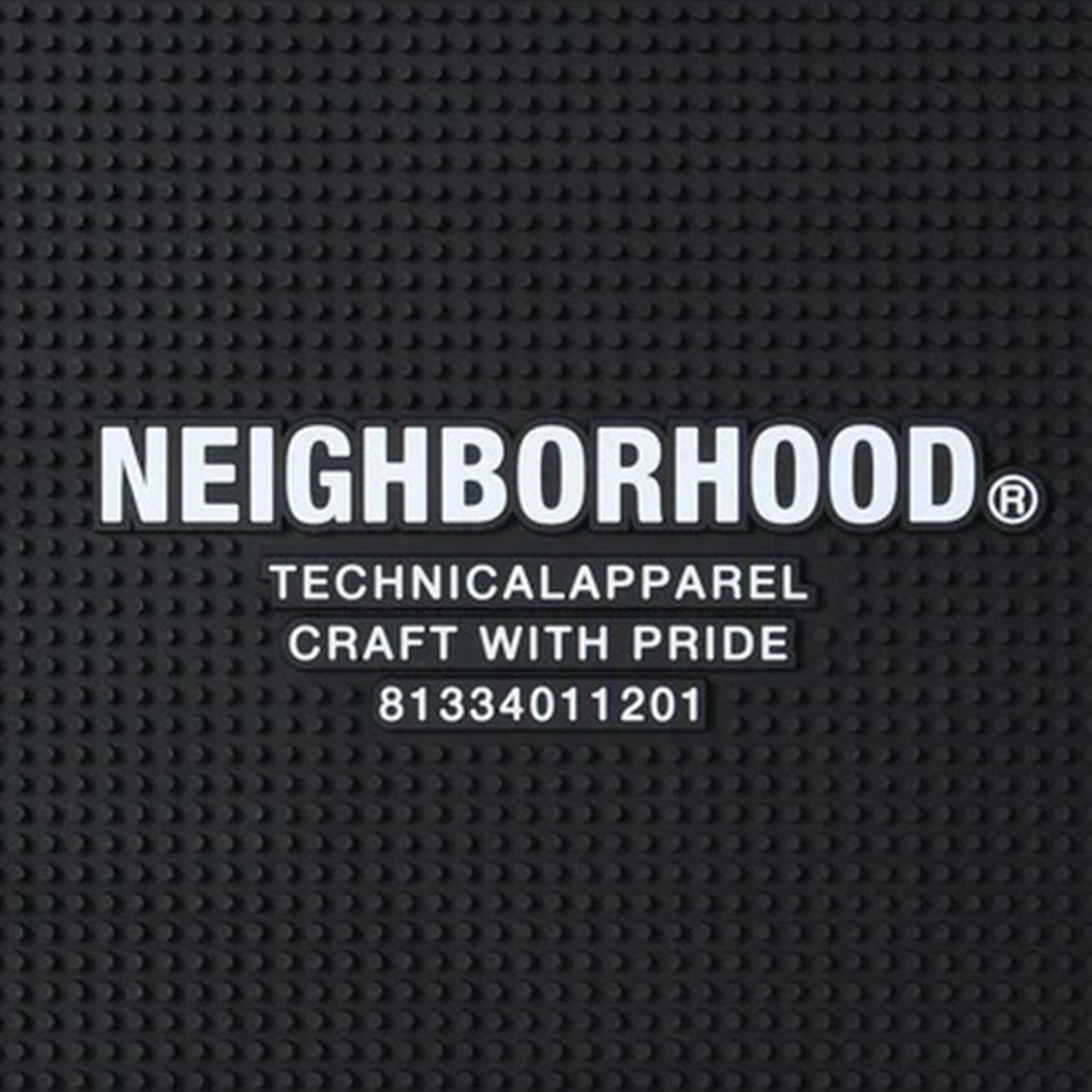 Neighborhood Logo Bar Mat Black 252MYNH-AC01