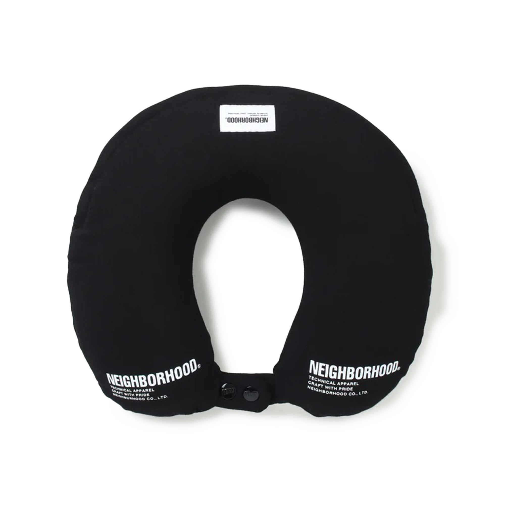 Neighborhood Logo Neck Pillow Black 252MYNH-AC02