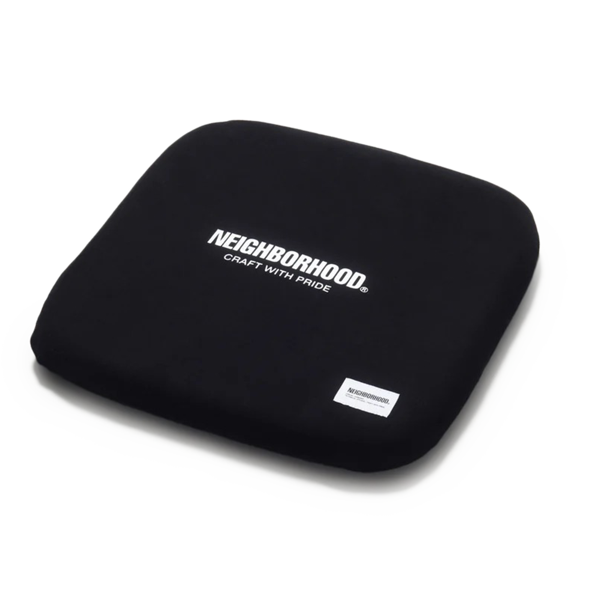 Neighborhood Logo Seat Cushion Black 252MYNH-AC05