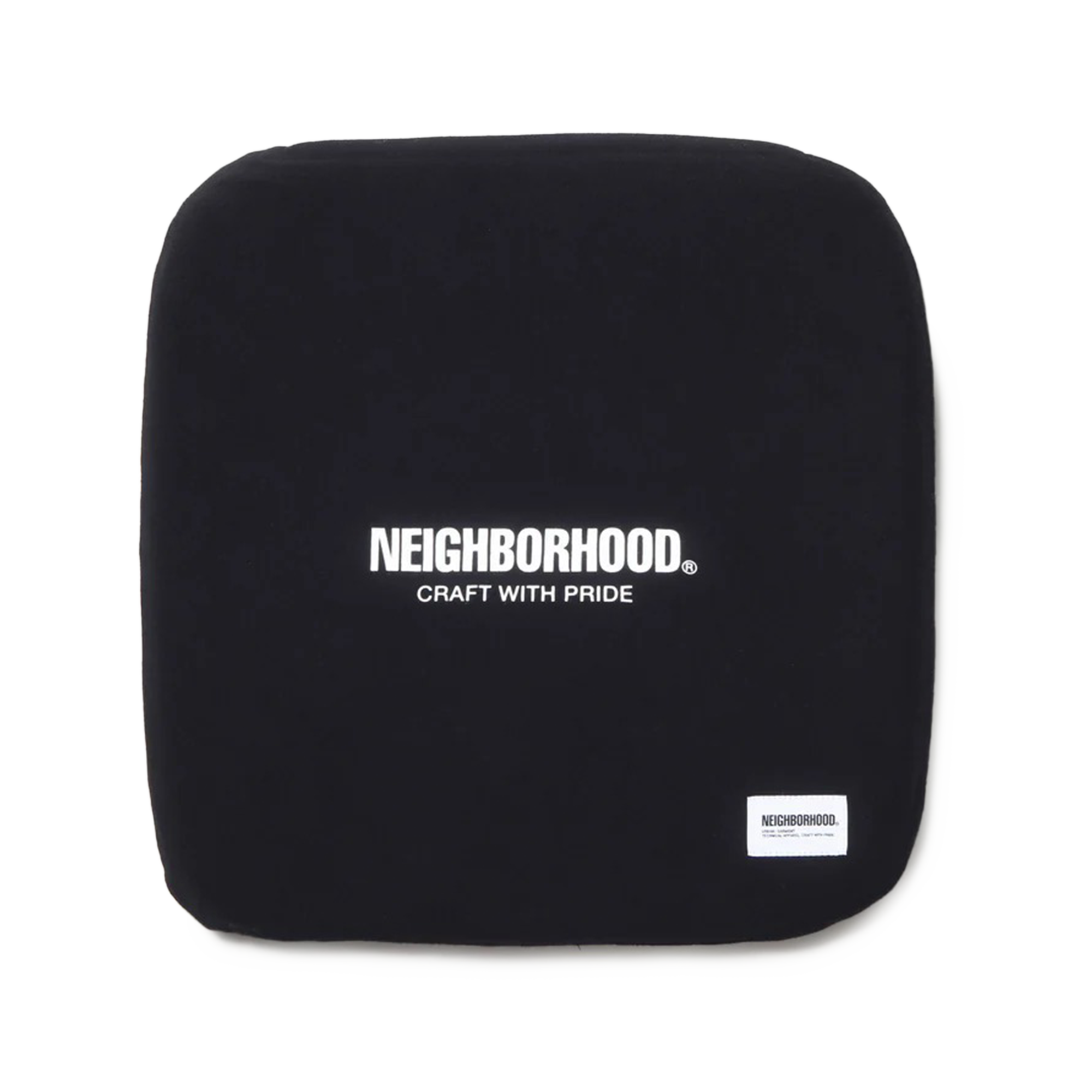 Neighborhood Logo Seat Cushion Black 252MYNH-AC05