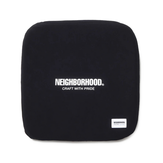Neighborhood Logo Seat Cushion Black 252MYNH-AC05