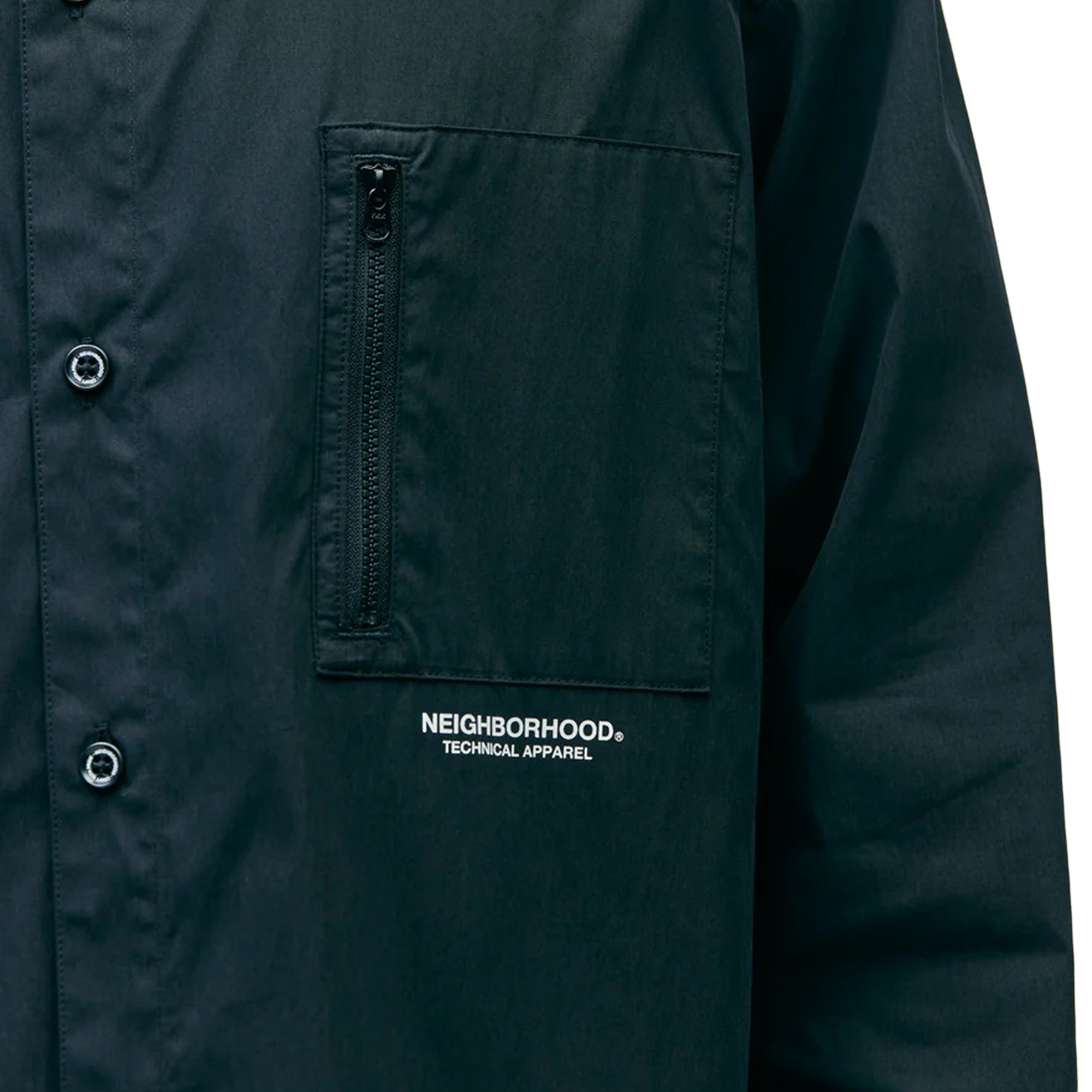 Neighborhood Plain Shirt Long Sleeve Black 252SPNH-SHM02