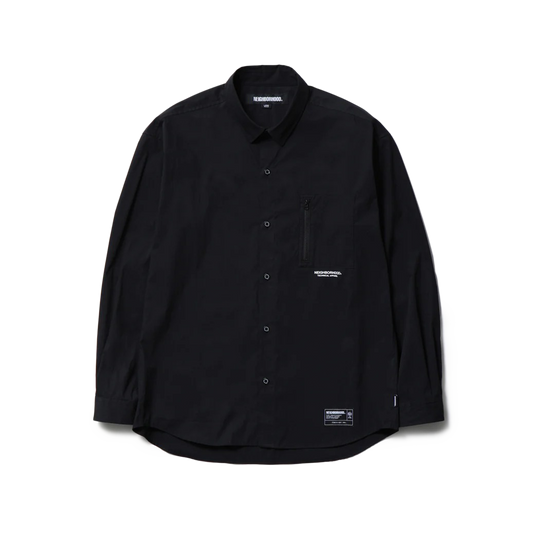 Neighborhood Plain Shirt Long Sleeve Black 252SPNH-SHM02