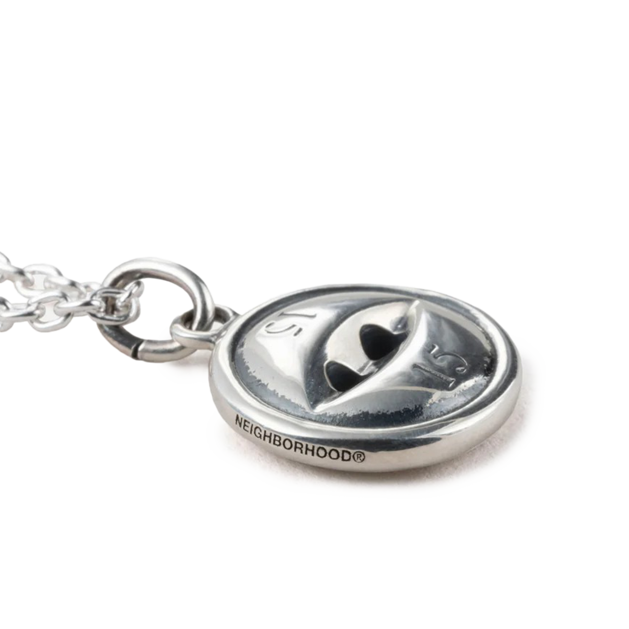 Neighborhood Silver Button Necklace Silver 252IVNH-AC03