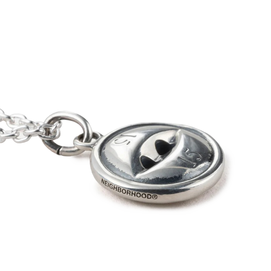 Neighborhood Silver Button Necklace Silver 252IVNH-AC03