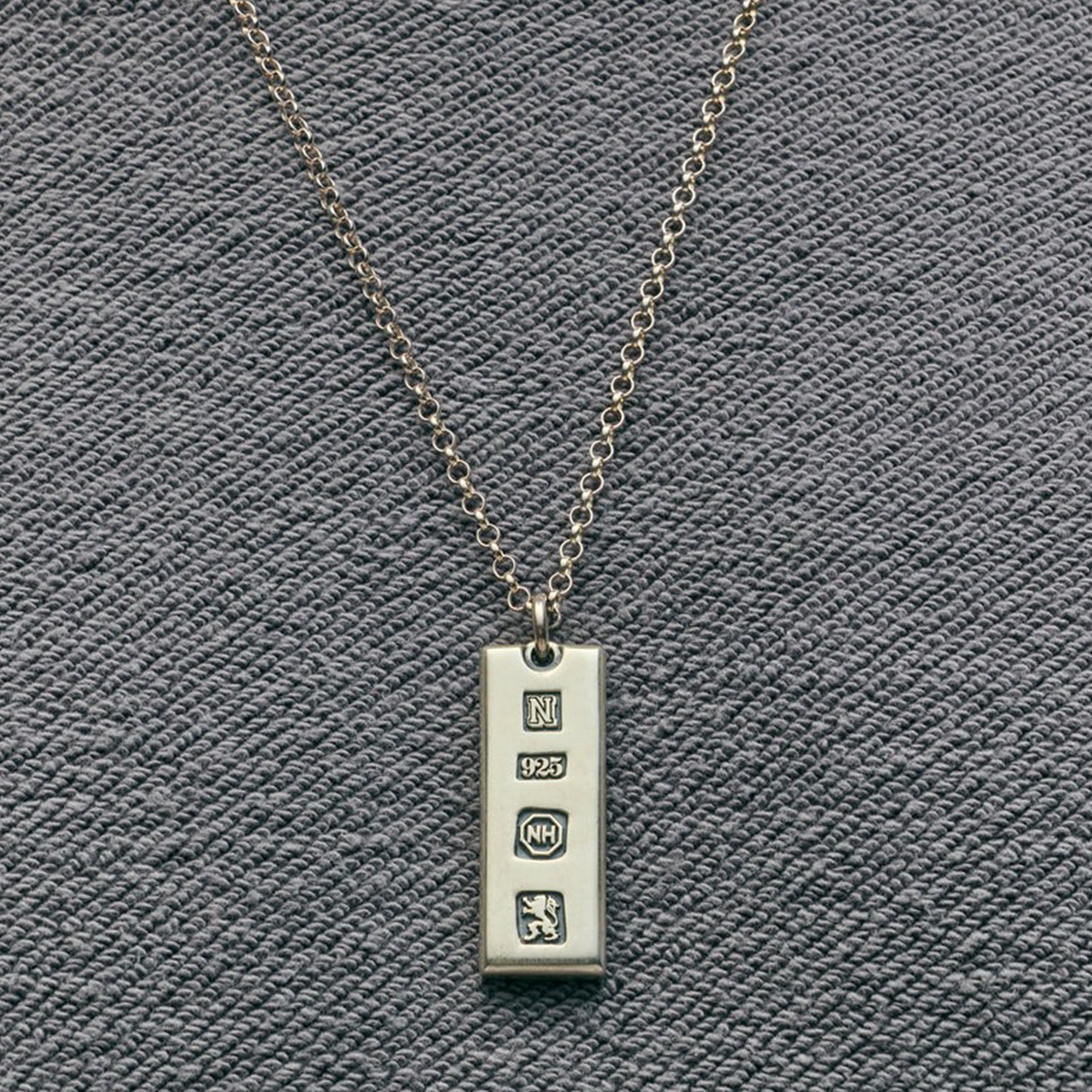 Neighborhood Silver Ingot Necklace Silver 252IVNH-AC02