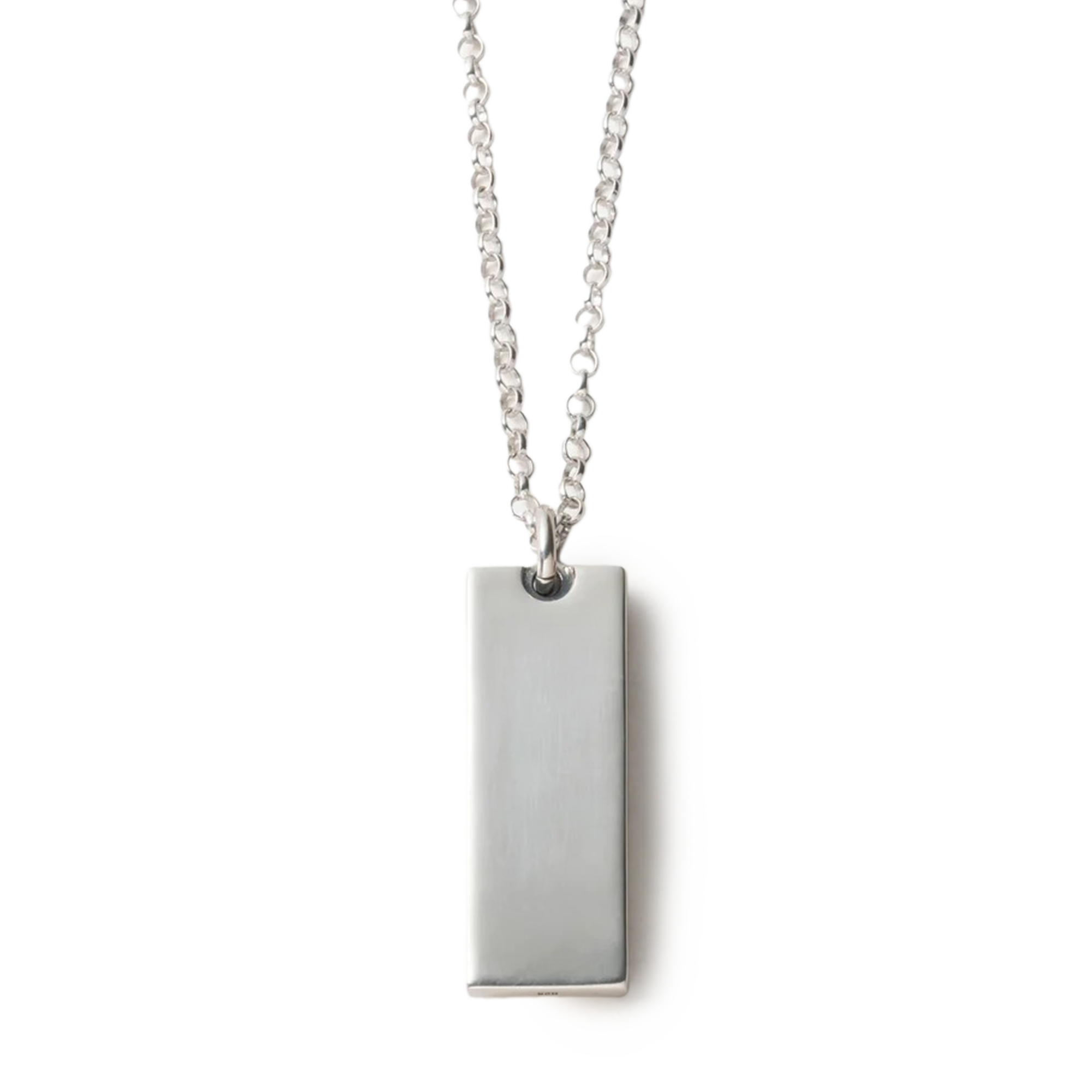 Neighborhood Silver Ingot Necklace Silver 252IVNH-AC02