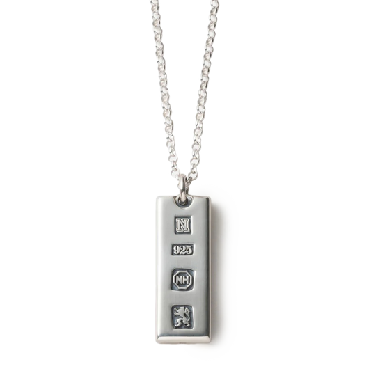 Neighborhood Silver Ingot Necklace Silver 252IVNH-AC02