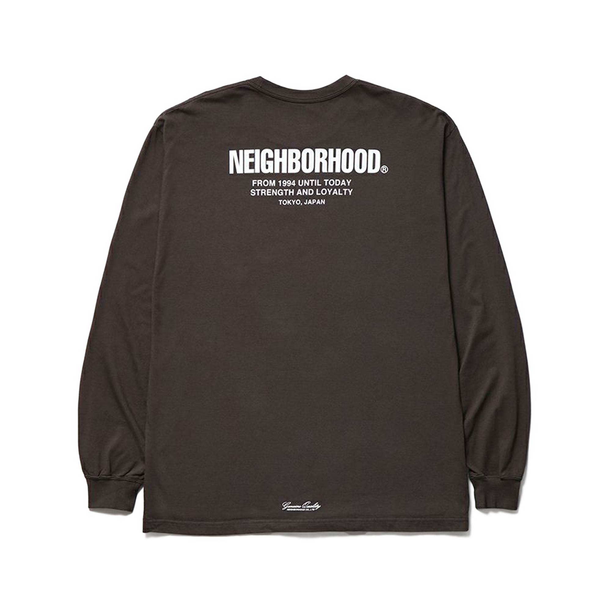 Neighborhood T-Shirt Long Sleeve - 4 Brown 252PCNH-LT04