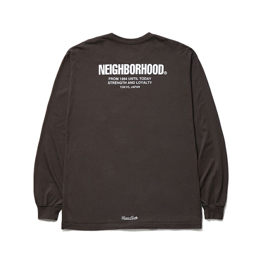 Neighborhood T-Shirt Long Sleeve - 4 Brown 252PCNH-LT04