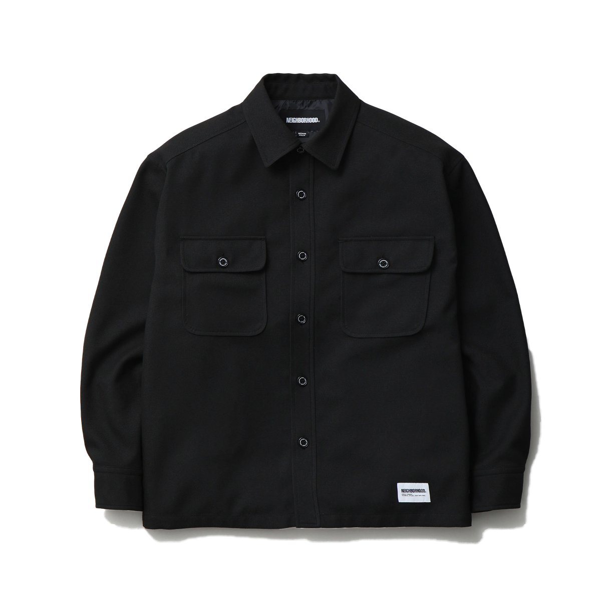 Neighborhood CPO Long Sleeve Shirt Black ZANH-SHM01