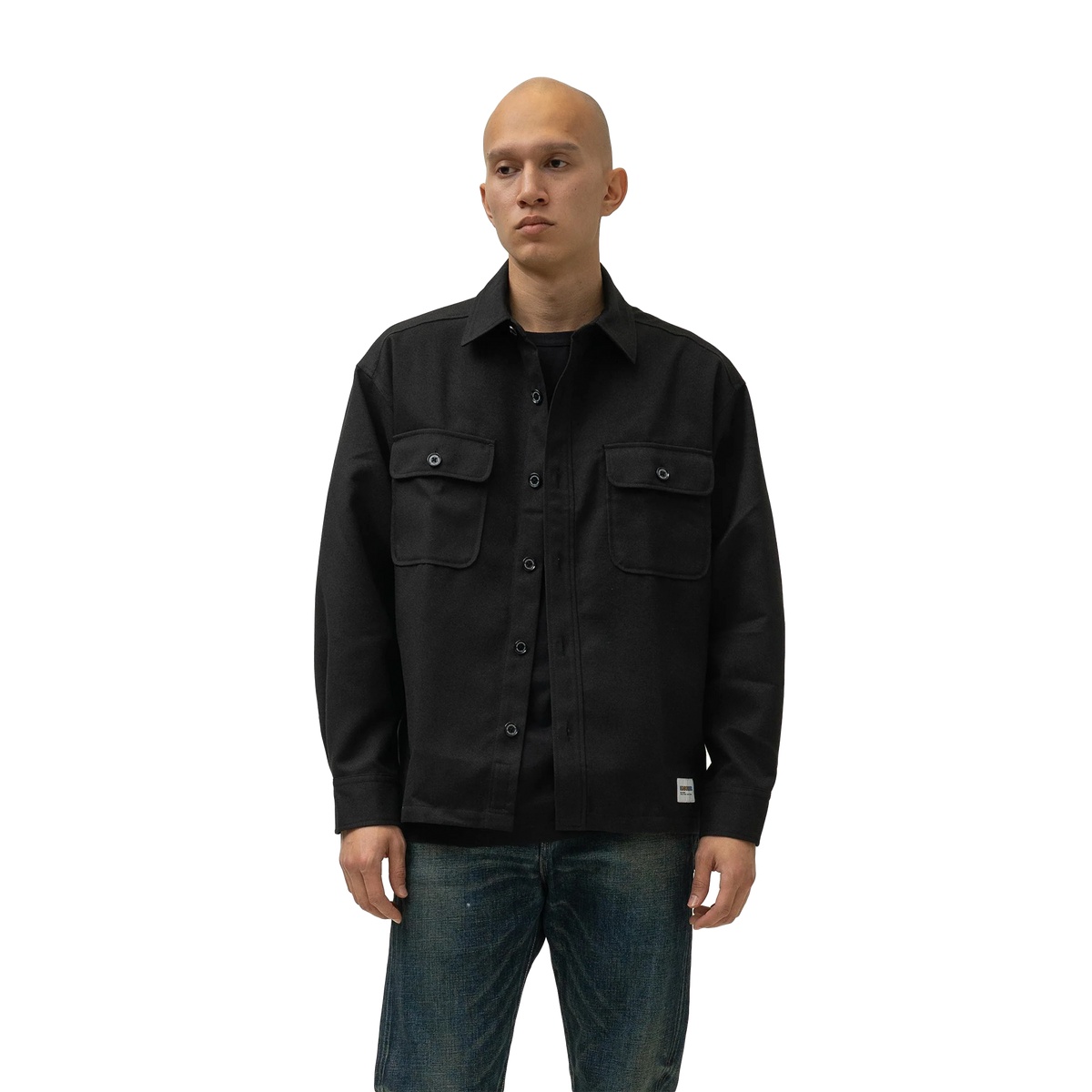 Neighborhood CPO Long Sleeve Shirt Black ZANH-SHM01