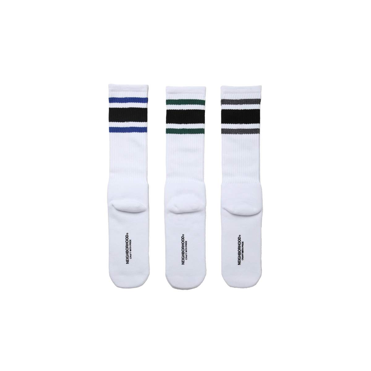 Neighborhood Classic 3-Pack Socks White KWNH-UWM01