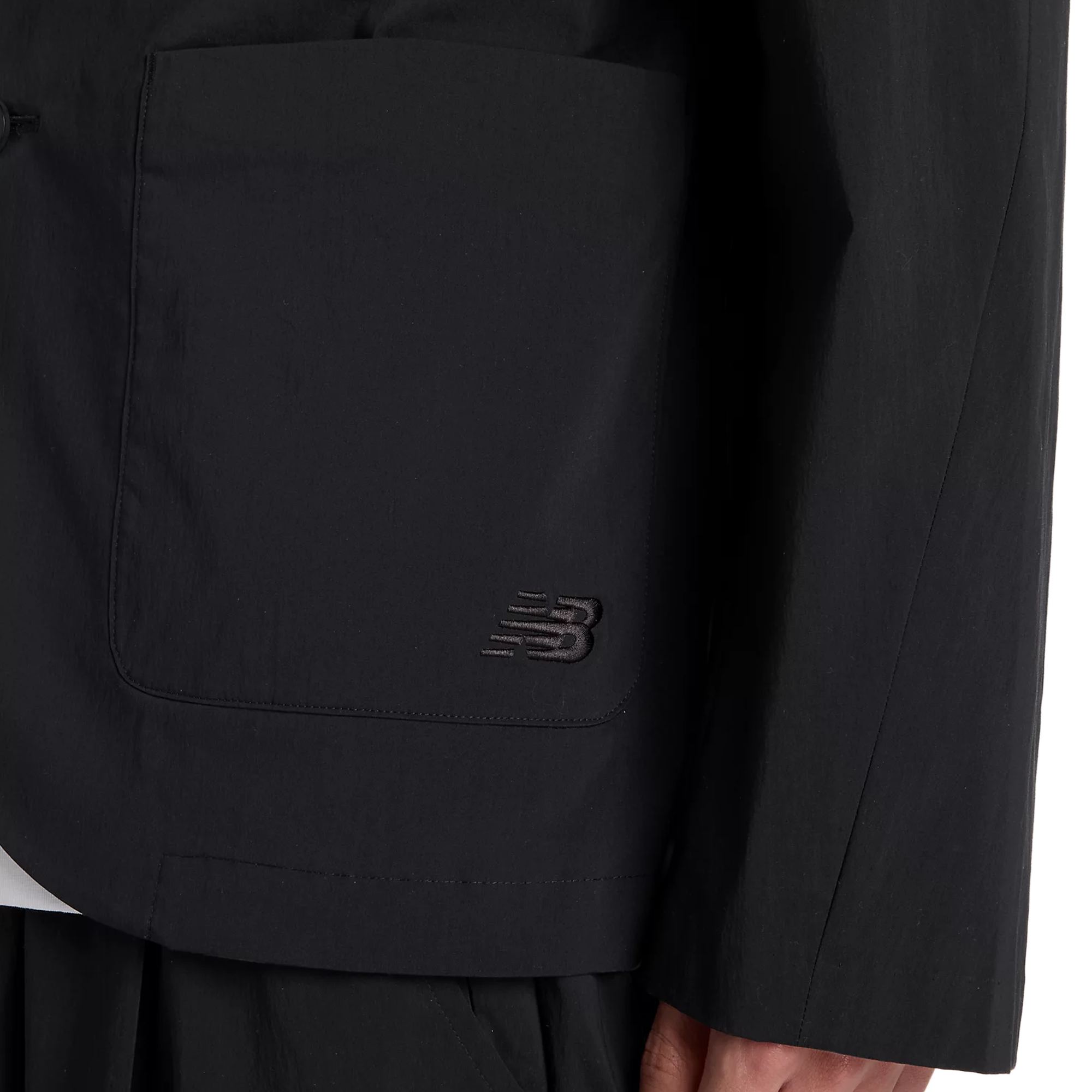 New Balance Grey Single Jacket Water Defy Black