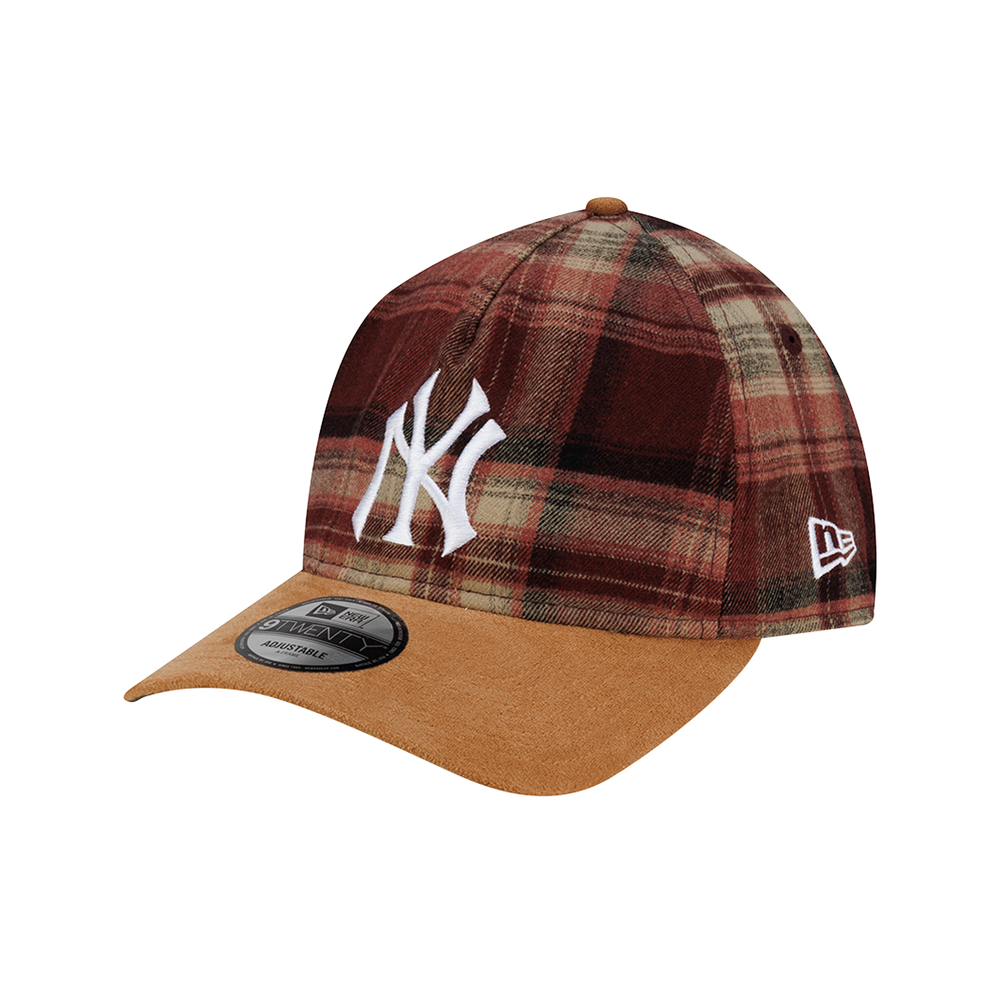 New Era 920AF NY Yankees Red Flannel Plaid