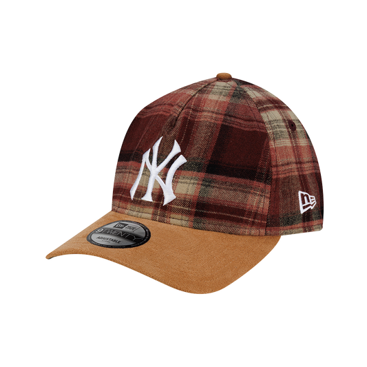 New Era 920AF NY Yankees Red Flannel Plaid