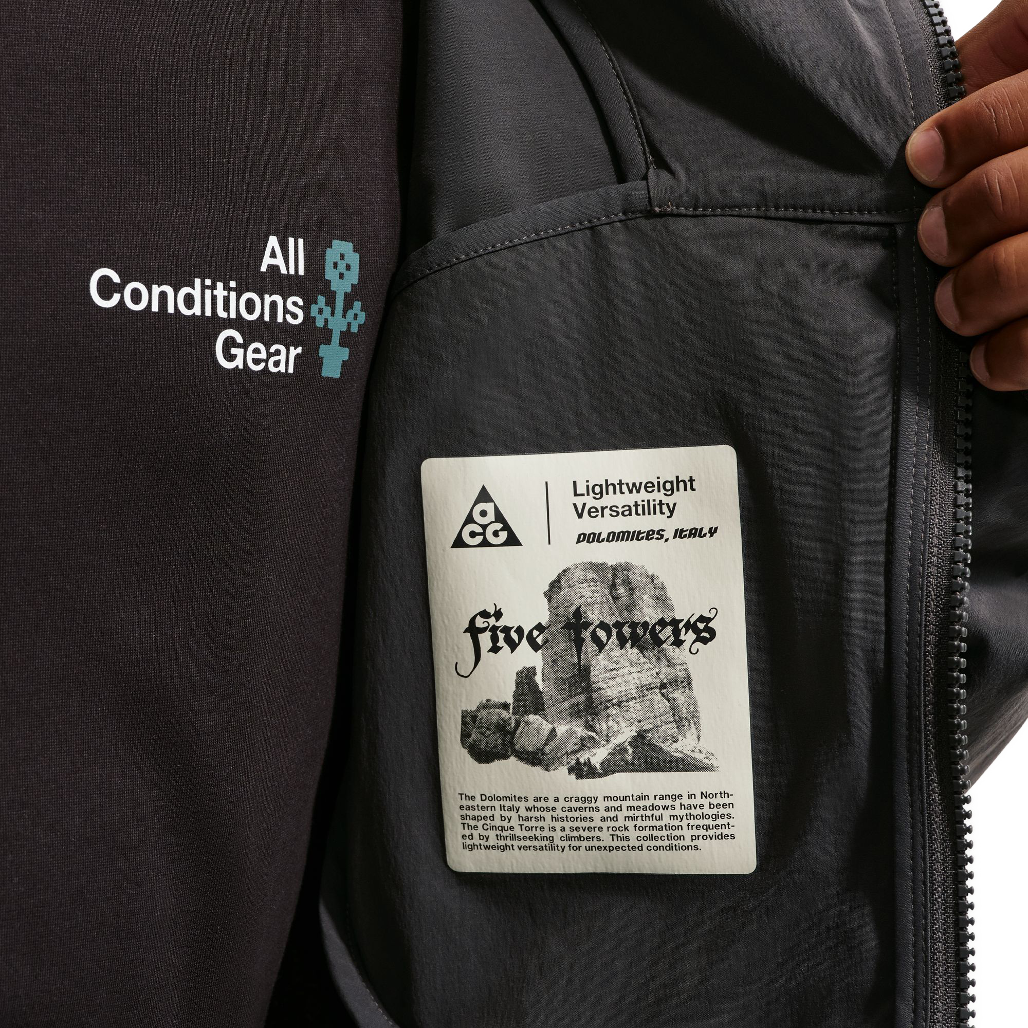 Nike ACG "Five Towers" UV Jacket Anthracite/Anthracite/Summit White IF0959-010