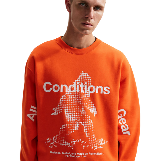 Nike ACG "Tuff Fleece" Therma-FIT Pullover Hoodie Safety Orange IF1490-819