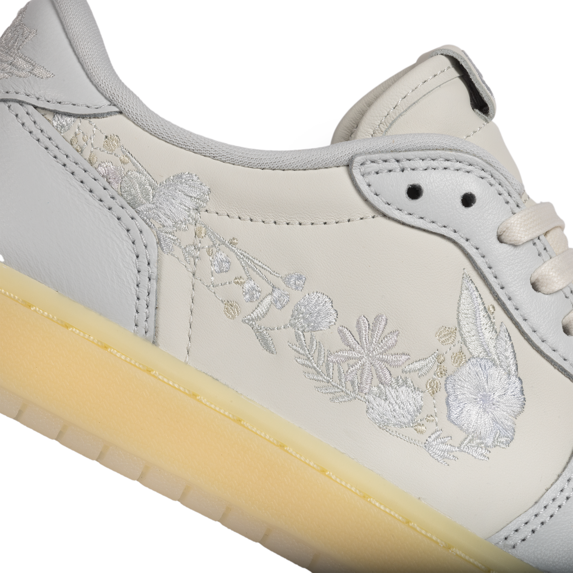 Nike Air Jordan 1 Retro "Floral Swoosh" Low OG Sail/Off White/Coconut Milk IF4391-100