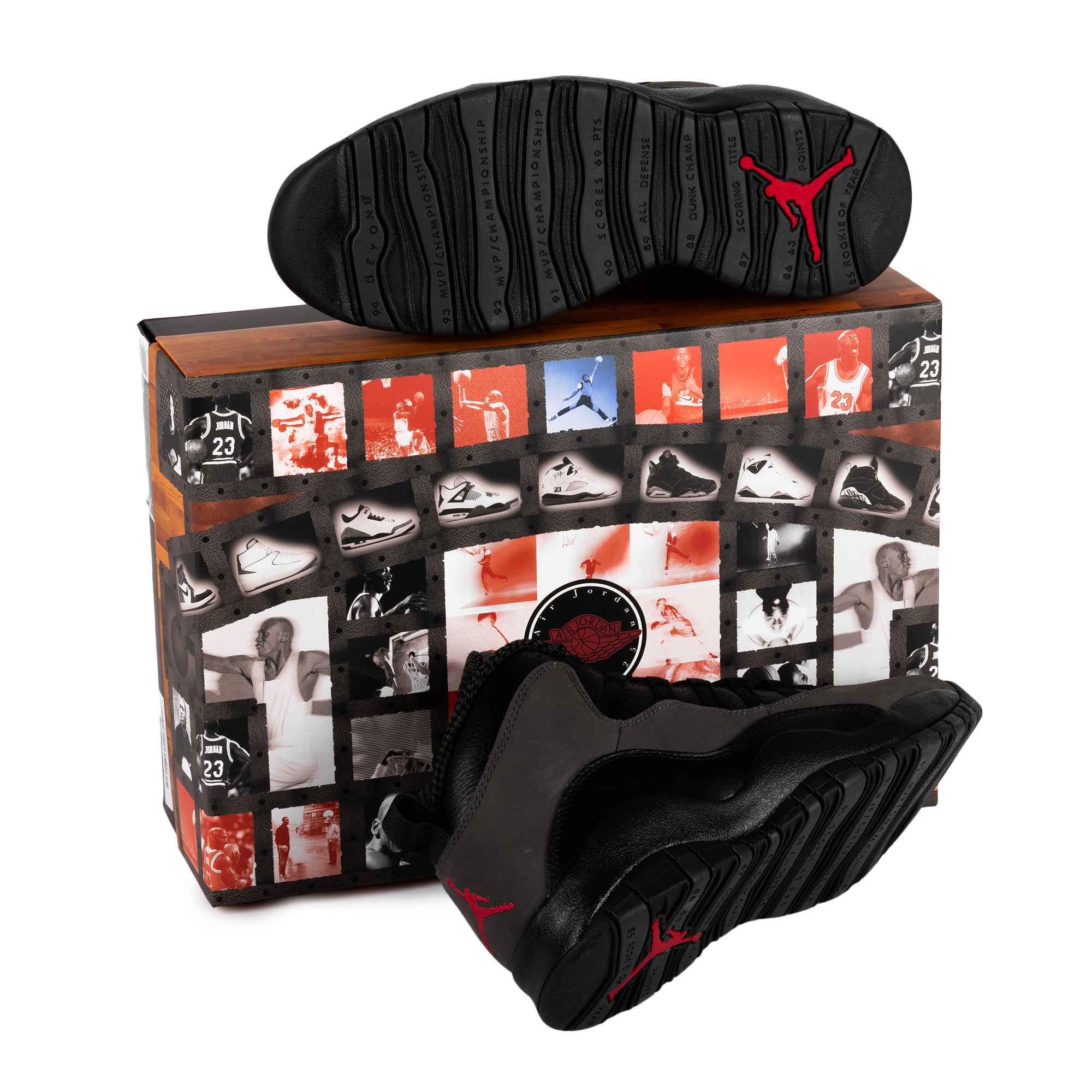 Nike Air Jordan 10 Retro "Shadow" Charred Grey/True Red/Black HJ6779-001