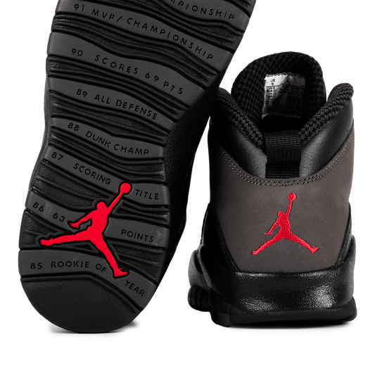 Nike Air Jordan 10 Retro "Shadow" Charred Grey/True Red/Black HJ6779-001