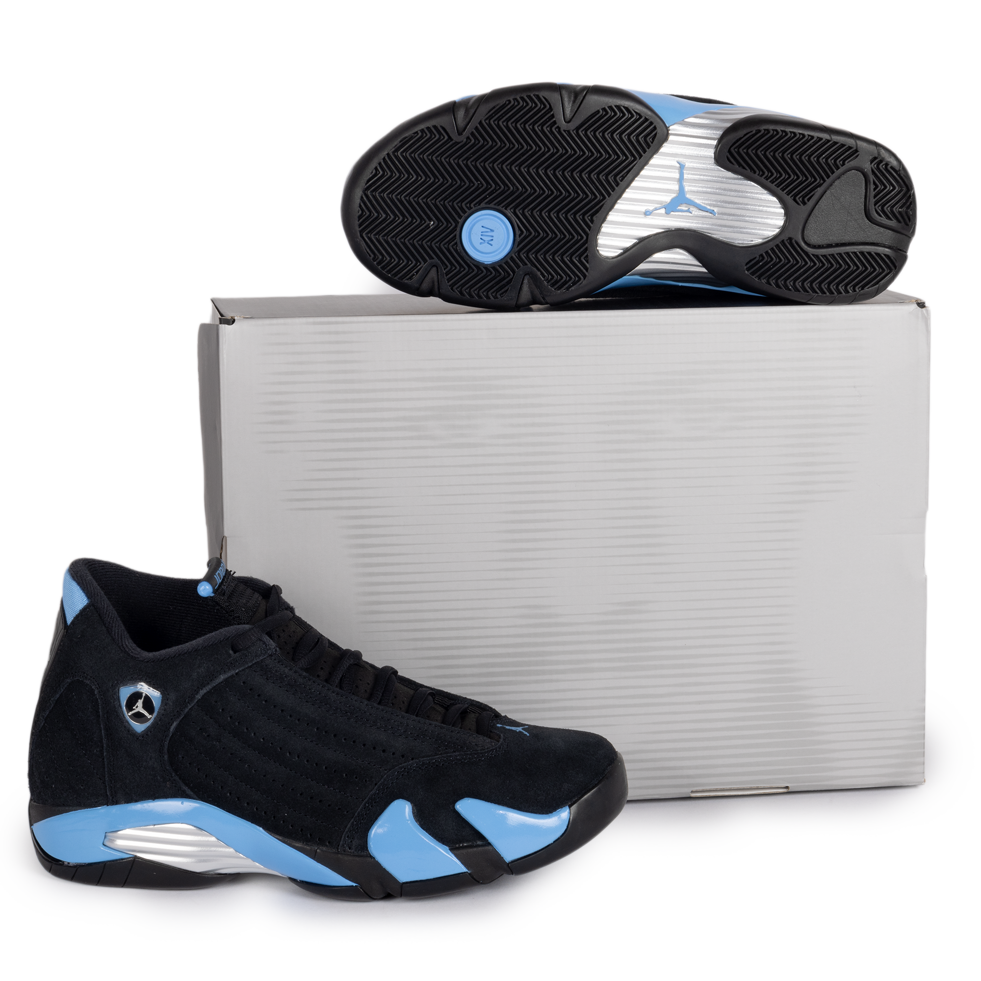 Nike Air Jordan 14 Retro Black/White/University Blue 487471-007