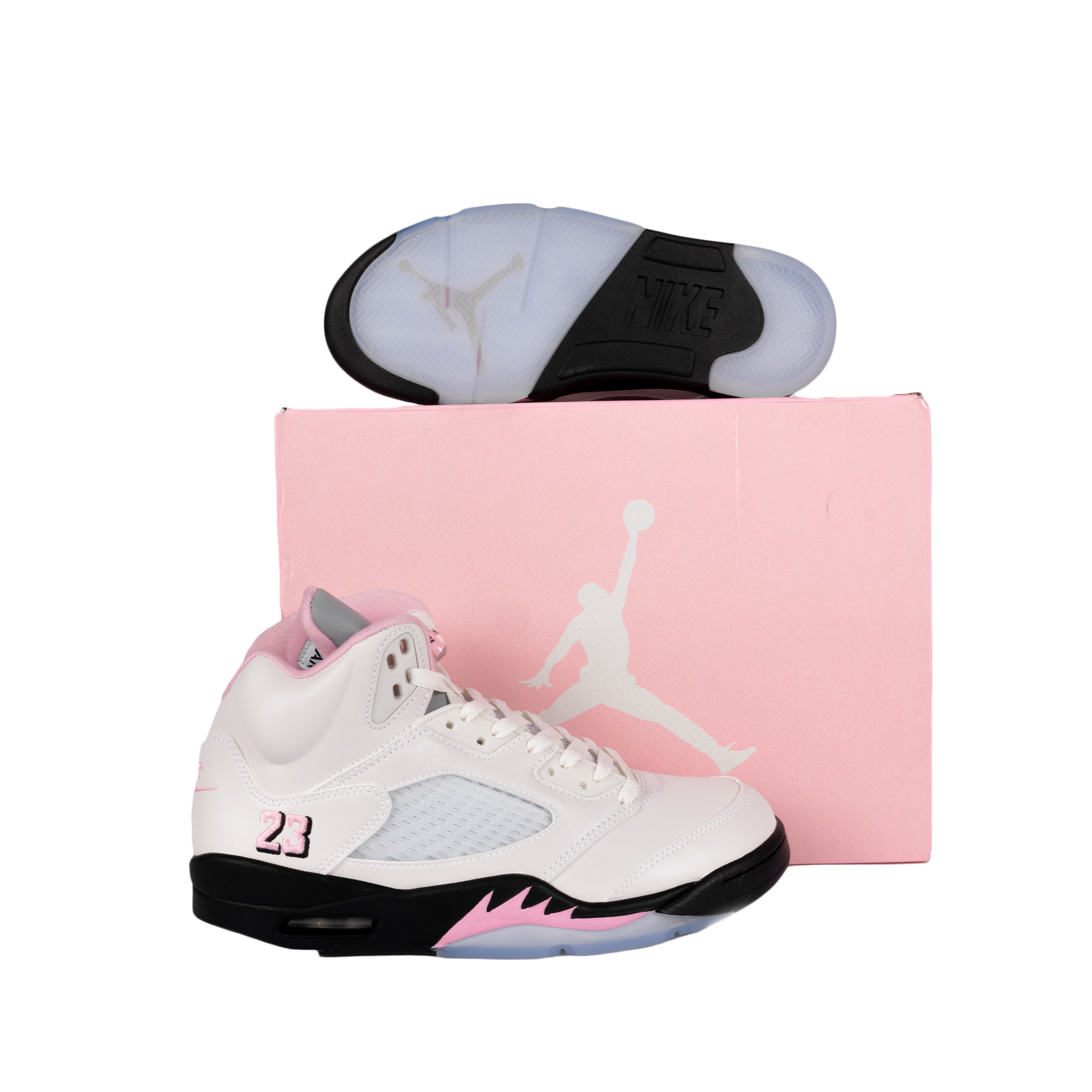 Nike Air Jordan 5 Retro OG White/Med Soft Pink/Black HQ7978-102