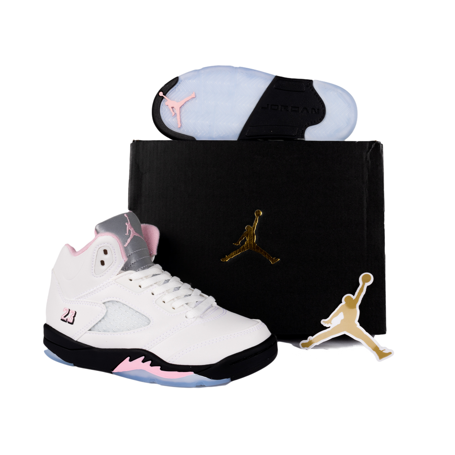 Nike Air Jordan 5 Retro OG (PS) White/Med Soft Pink/Black HQ7979-102