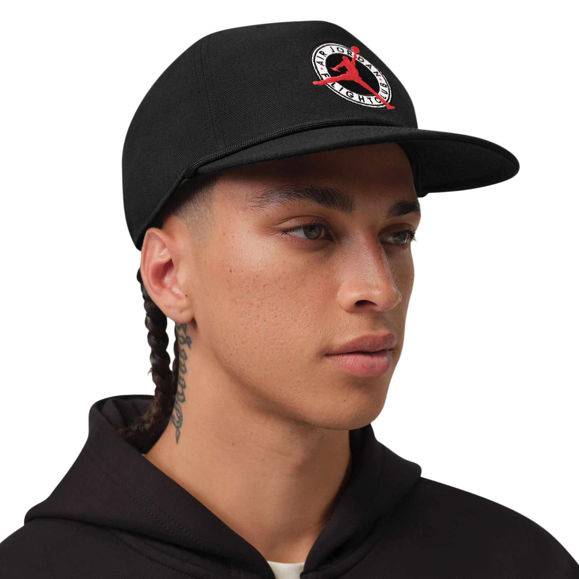 Nike Air Jordan Flight Club Pro Unstructured Flat Bill Hat Black/Black IF3499-010