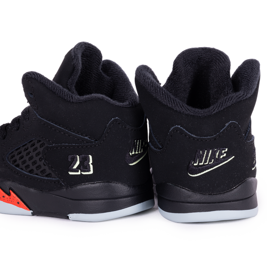 Nike Jordan 5 Retro "Halloween" (TD) Black/Black/Picante Red/Glow N The Dark HQ7981-001