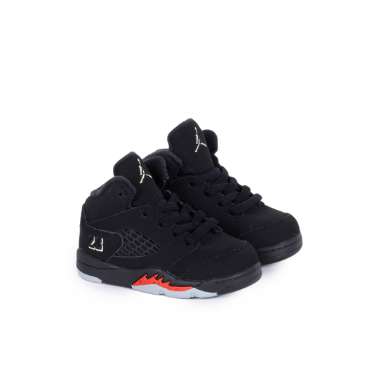 Nike Jordan 5 Retro "Halloween" (TD) Black/Black/Picante Red/Glow N The Dark HQ7981-001