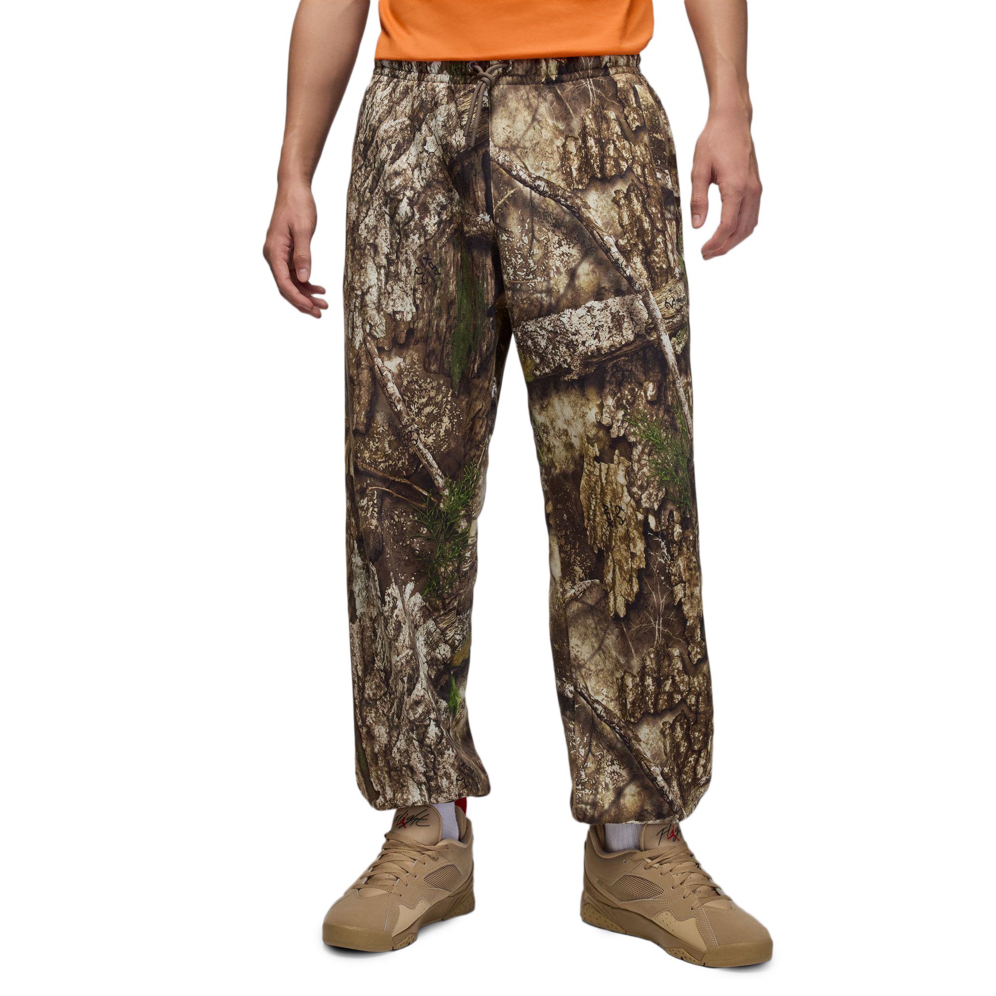 Nike Jordan Brooklyn Fleece Realtree Pants Medium Olive/Sail HV1862-222
