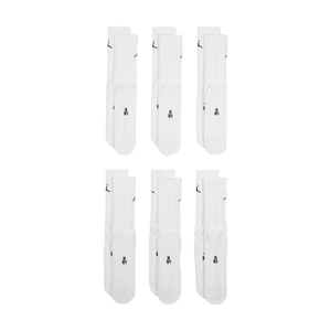 Nike Jordan Everyday Socks (6 pairs) White/Black HV6228-100 Large