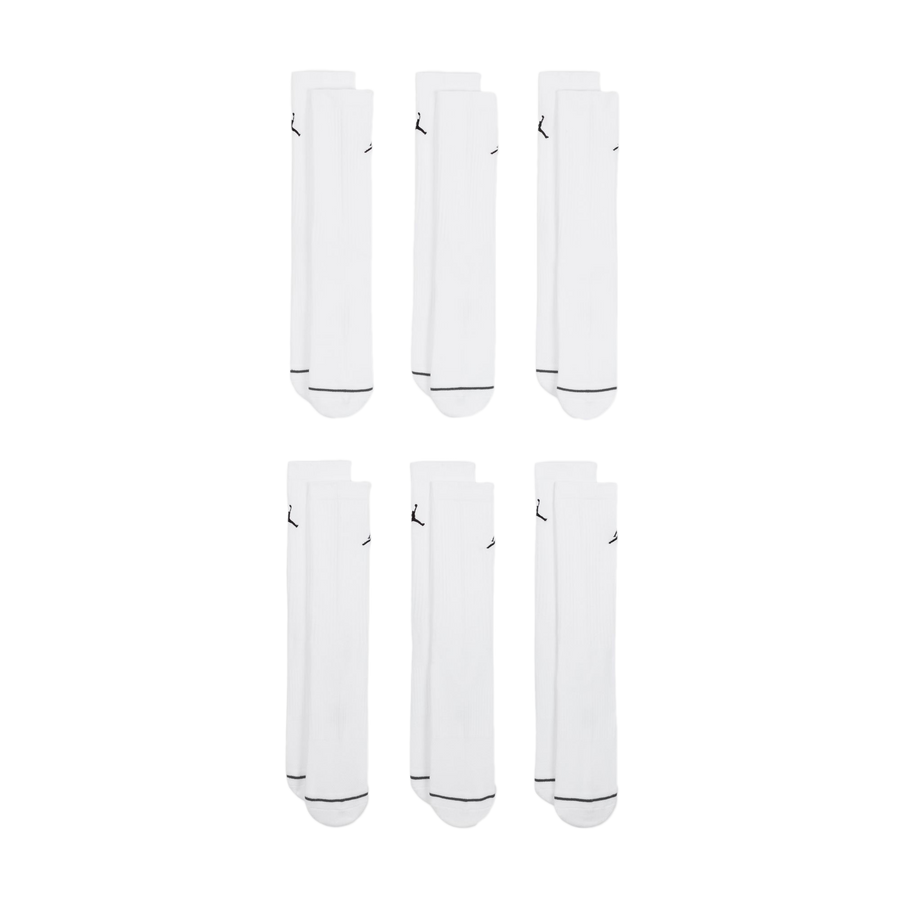 Nike Jordan Everyday Socks (6 pairs) White/Black HV6228-100 Large