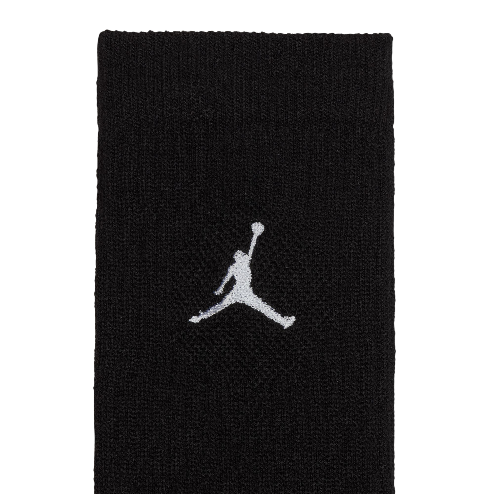 Nike Jordan Everyday Socks (6 pairs) Black/White HV6228-010 Large
