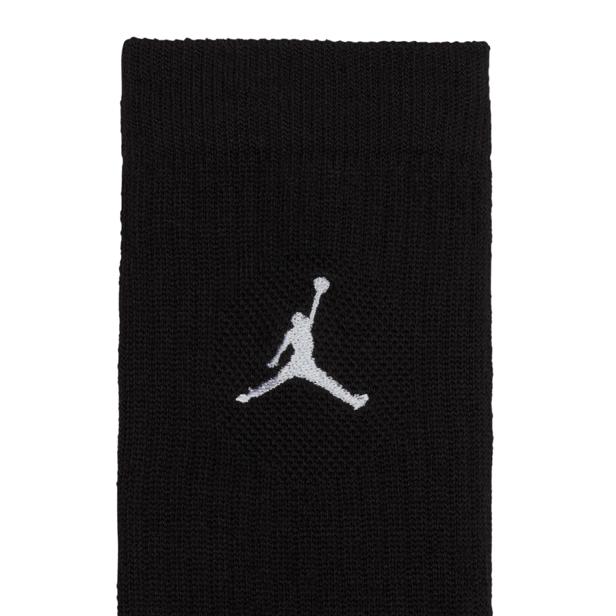 Nike Jordan Everyday Socks (6 pairs) Black/White HV6228-010 Large
