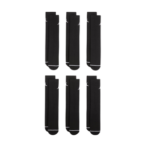 Nike Jordan Everyday Socks (6 pairs) Black/White HV6228-010 Large