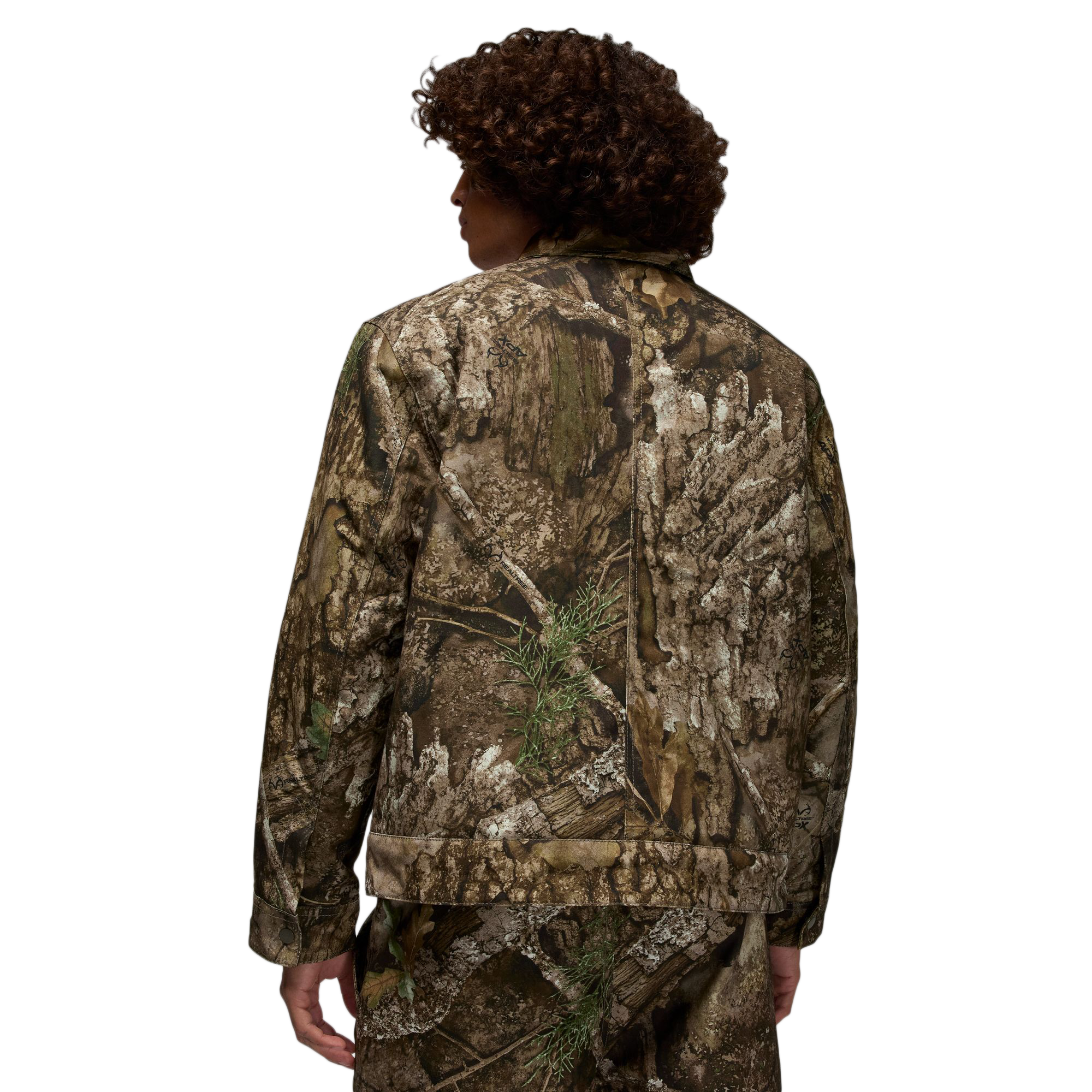 Nike Jordan Flight Chicago Realtree Jacket Medium Olive/Sail HV0649-222