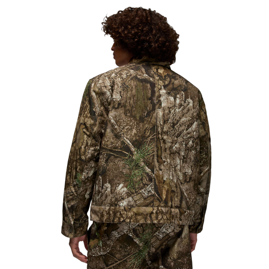 Nike Jordan Flight Chicago Realtree Jacket Medium Olive/Sail HV0649-222