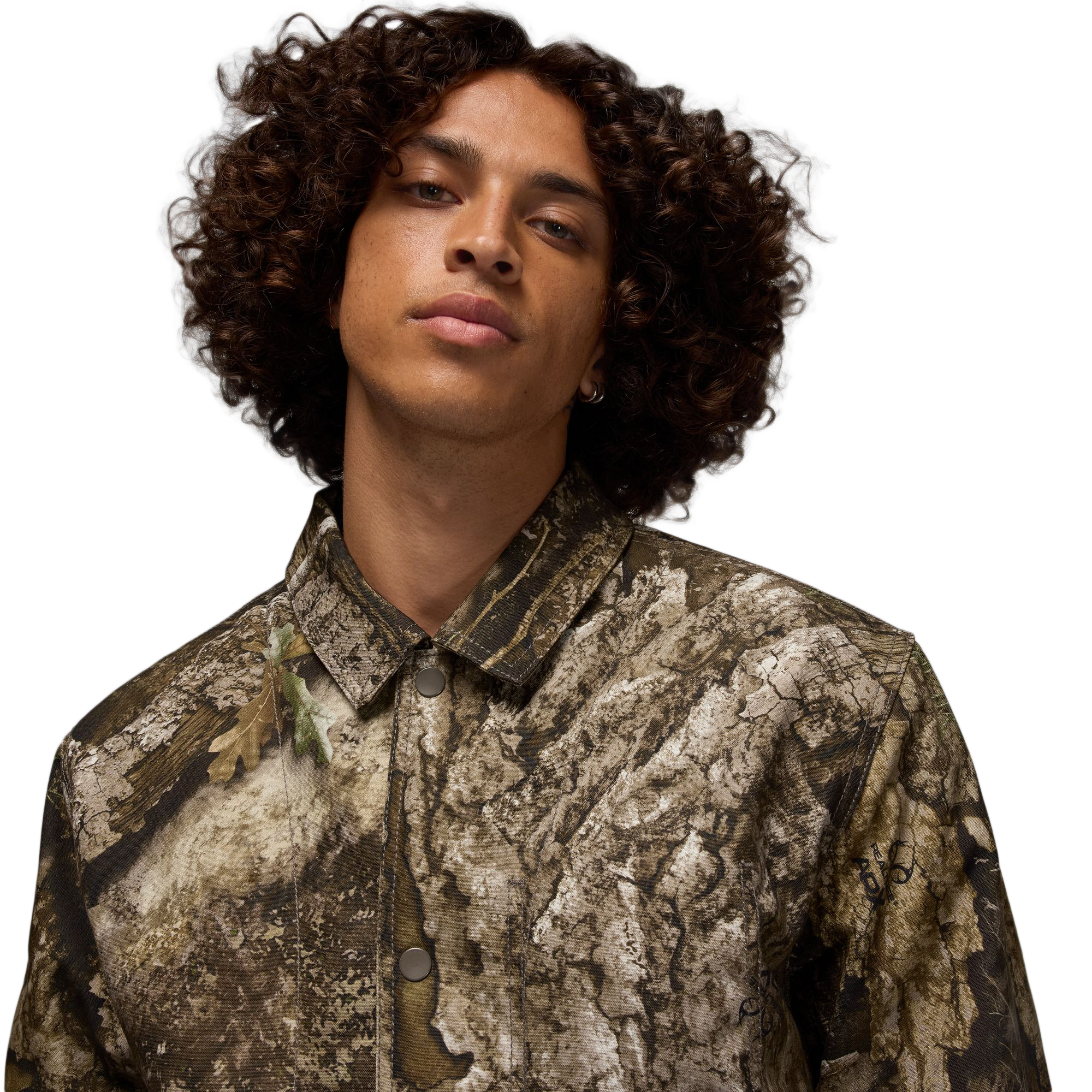 Nike Jordan Flight Chicago Realtree Jacket Medium Olive/Sail HV0649-222