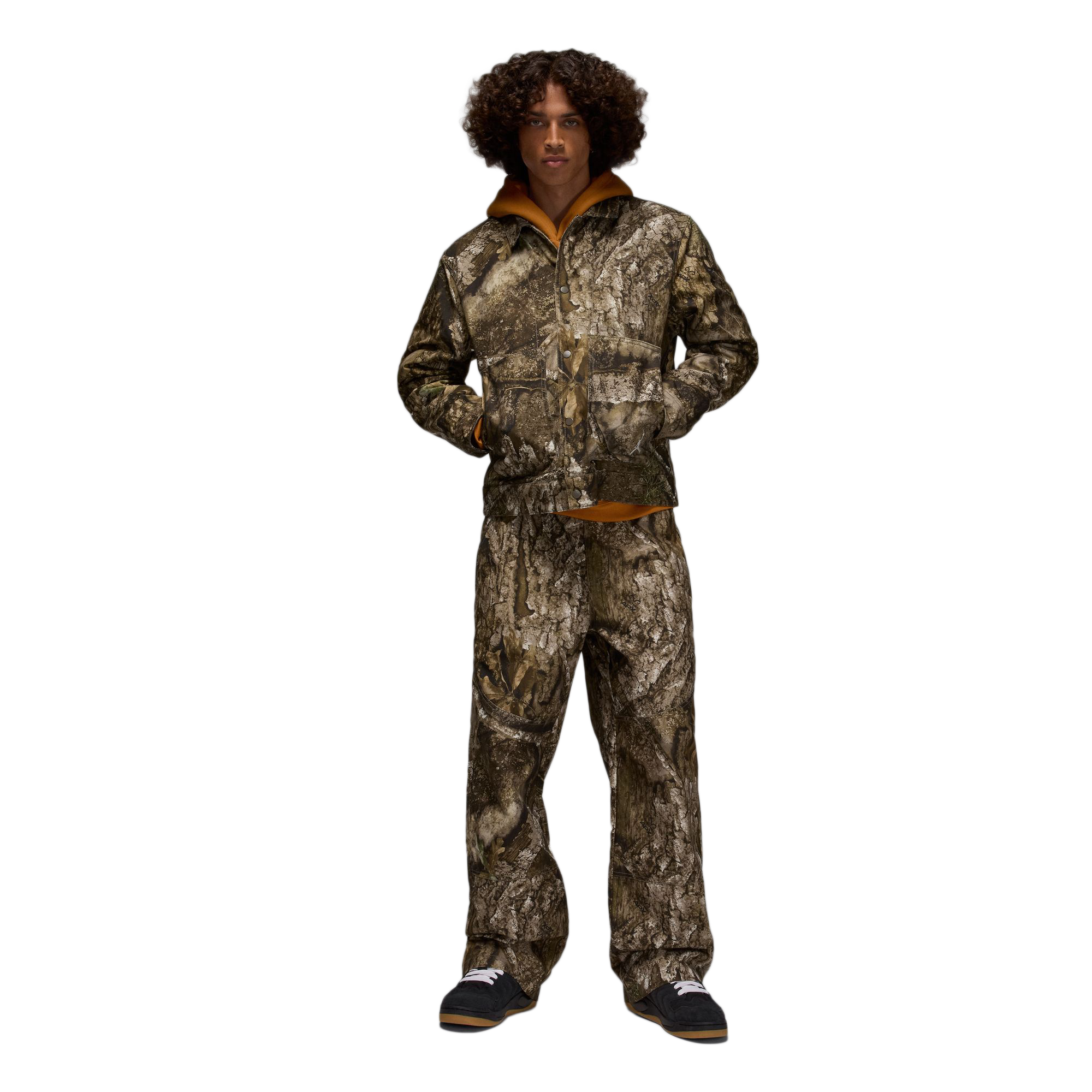 Nike Jordan Flight Chicago Realtree Jacket Medium Olive/Sail HV0649-222